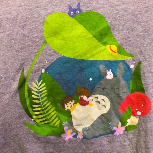 My Neighbor Totoro Gray Graphic Tee - Picture 3 of 4